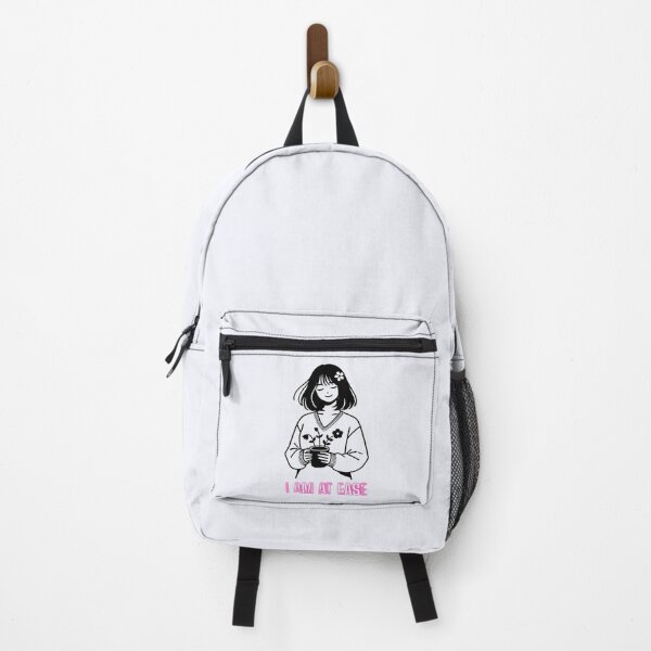 Item preview, I Am At Ease – Minimal Calm Girl Sticker Design designed and sold by ArtfulLife3456.
