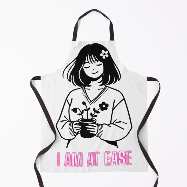 Item preview, I Am At Ease – Minimal Calm Girl Sticker Design designed and sold by ArtfulLife3456.