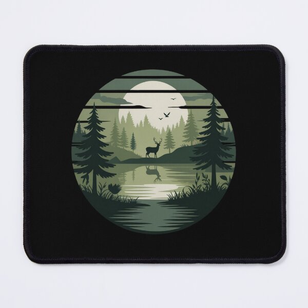 Item preview, vintage deer moon art designed and sold by stikrusak.