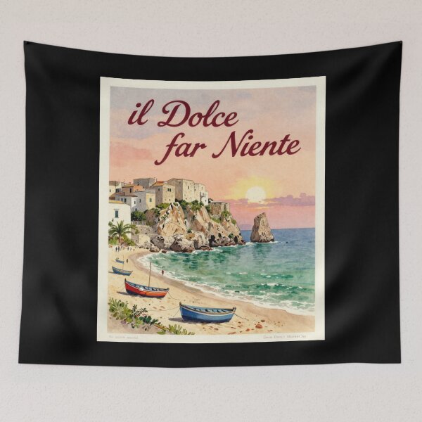 Item preview, il Dolce far niente designed and sold by LaughandLaugh.