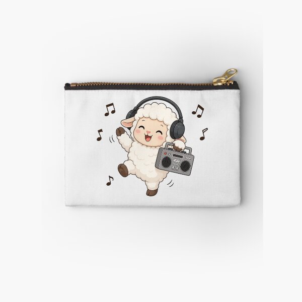 Item preview, Cute Sheep Listening to Music Kawaii Retro Boombox designed and sold by Seculinator.