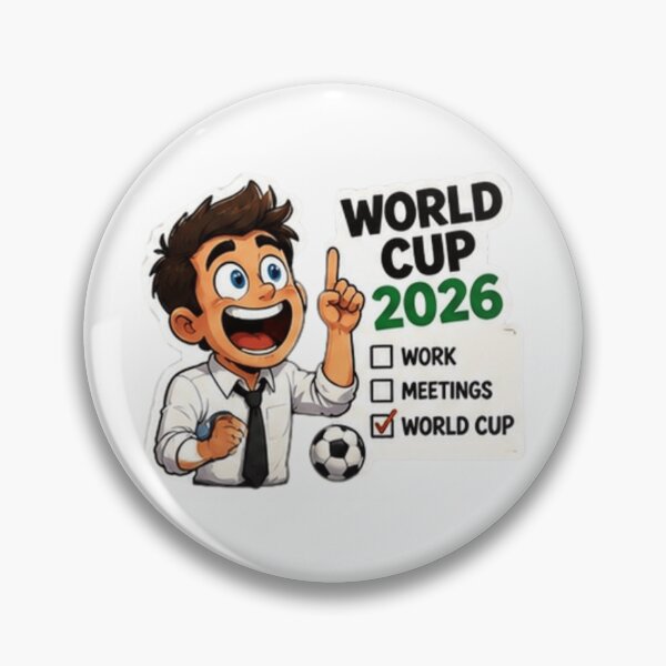 Item preview, World Cup 2026 Work Meetings Can Wait Funny Football designed and sold by Pixanova.