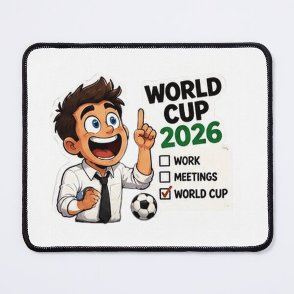 Item preview, World Cup 2026 Work Meetings Can Wait Funny Football designed and sold by Pixanova.