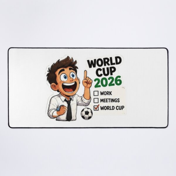 Item preview, World Cup 2026 Work Meetings Can Wait Funny Football designed and sold by Pixanova.