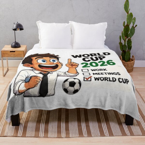 Item preview, World Cup 2026 Work Meetings Can Wait Funny Football designed and sold by Pixanova.