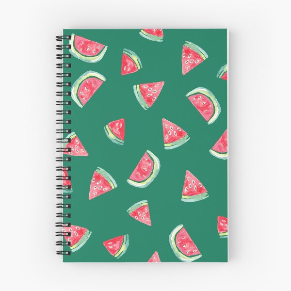 Item preview, Hand Painted Watercolor Watermelon  on green - Patterned designed and sold by aneladesigns.