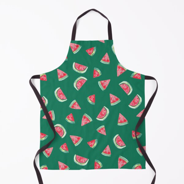 Item preview, Hand Painted Watercolor Watermelon on green - Patterned designed and sold by aneladesigns.