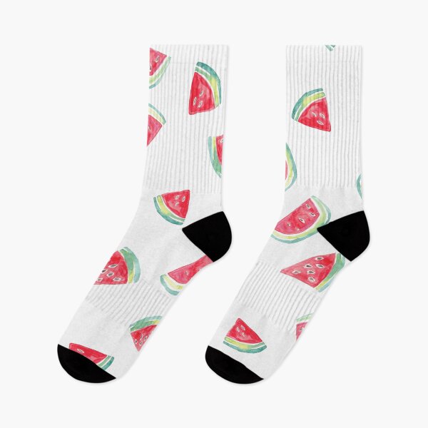 Item preview, Hand Painted Watercolor Watermelon  on white - Patterned designed and sold by aneladesigns.