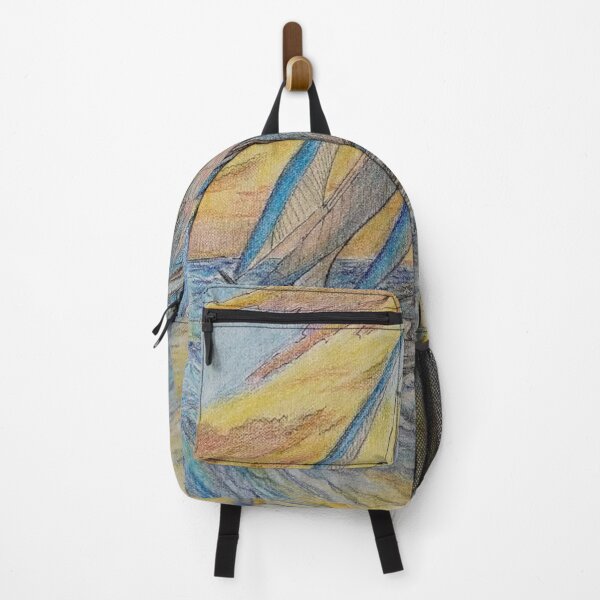 Item preview, Full Sail — Colored Pencil Sailboat Seascape designed and sold by jimmytedesky.
