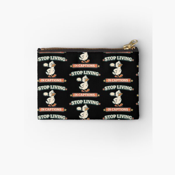 Item preview, Stop Living In Captions Funny Social Media Duck designed and sold by TeeTimeTreasure.