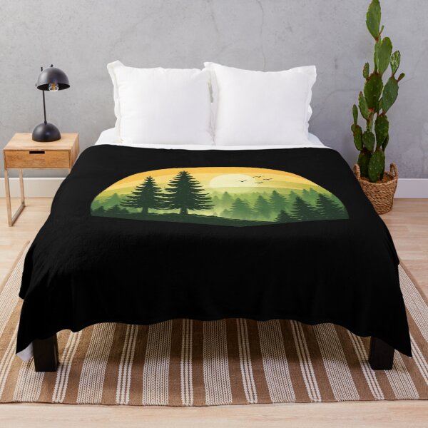 Item preview, vintage forest sunset art designed and sold by stikrusak.