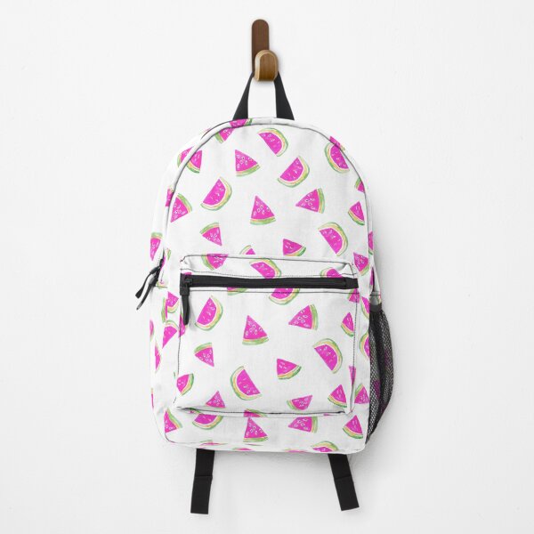 Item preview, Hand Painted Watercolor Pink Watermelon on white - Patterned designed and sold by aneladesigns.