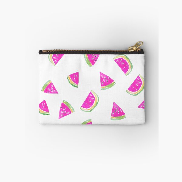 Item preview, Hand Painted Watercolor Pink Watermelon  on white - Patterned designed and sold by aneladesigns.