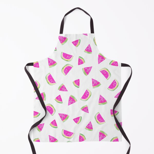 Item preview, Hand Painted Watercolor Pink Watermelon on white - Patterned designed and sold by aneladesigns.