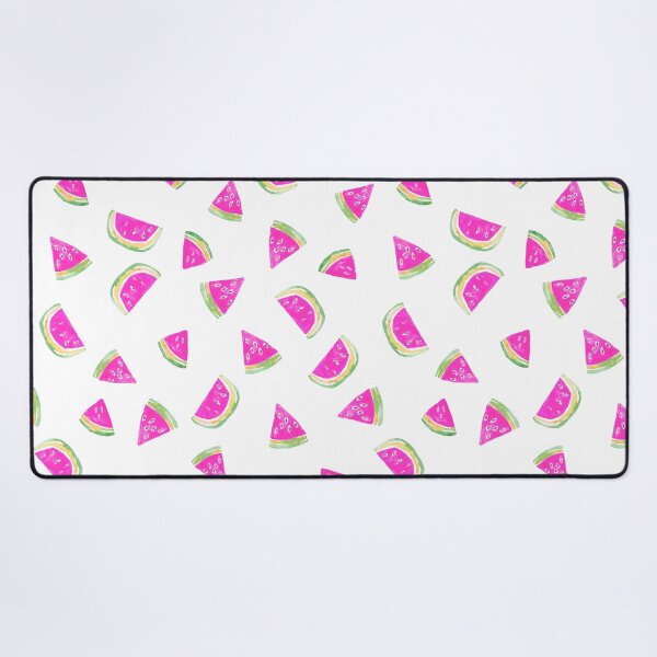Item preview, Hand Painted Watercolor Pink Watermelon  on white - Patterned designed and sold by aneladesigns.