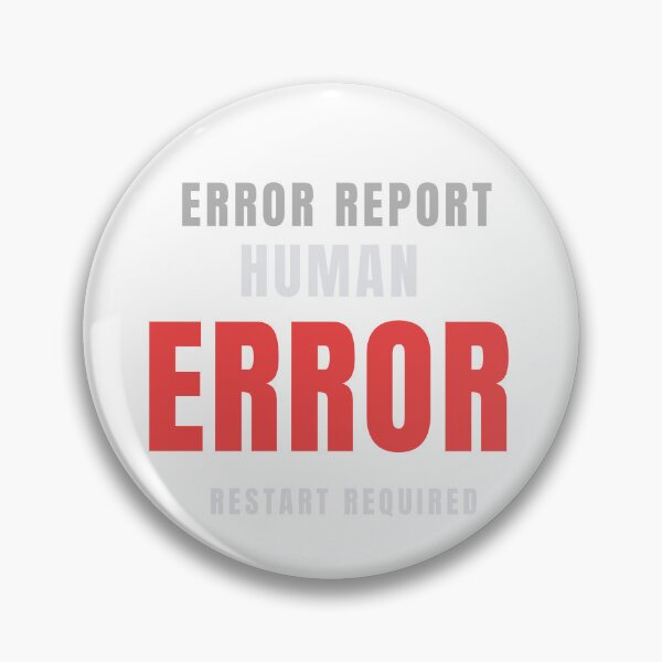 Item preview, Human Error | Funny Tech Humor Typography Design designed and sold by HeartAndArtShop.
