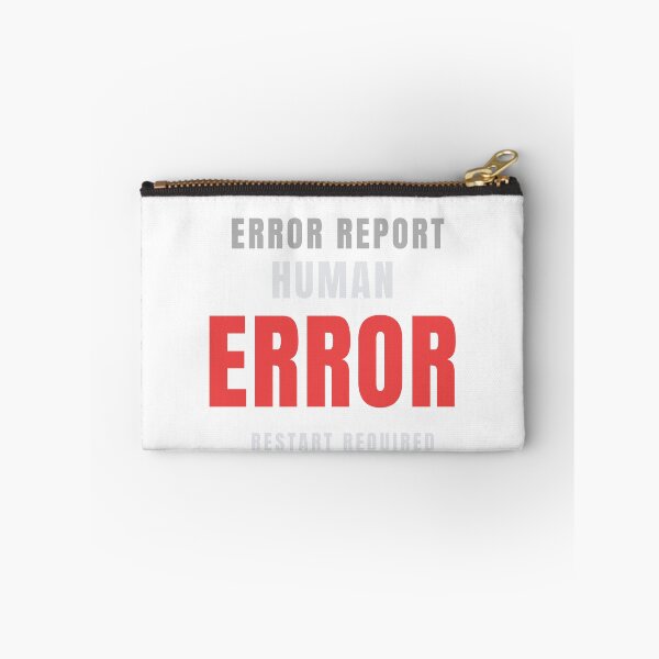 Item preview, Human Error | Funny Tech Humor Typography Design designed and sold by HeartAndArtShop.