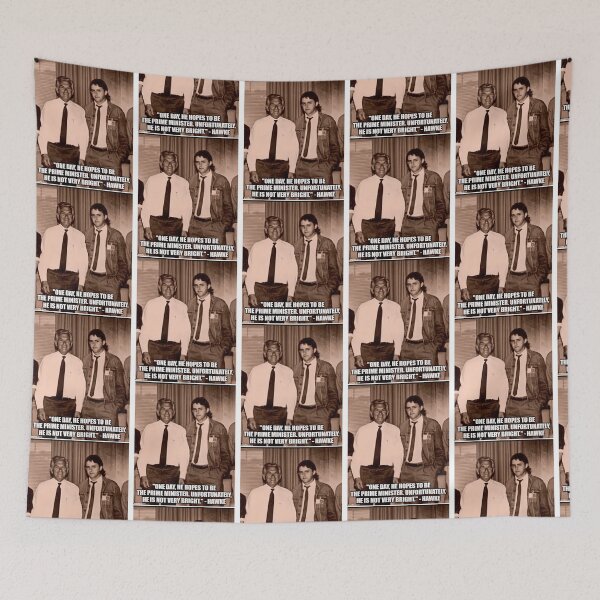 Item preview, Vintage Bob Hawke And Anthony Albanese designed and sold by yanamily.