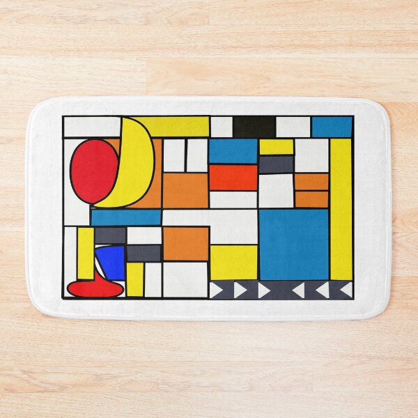 Item preview, Abstract Geometric Shapes Colorful Composition Art designed and sold by design2xstudio.