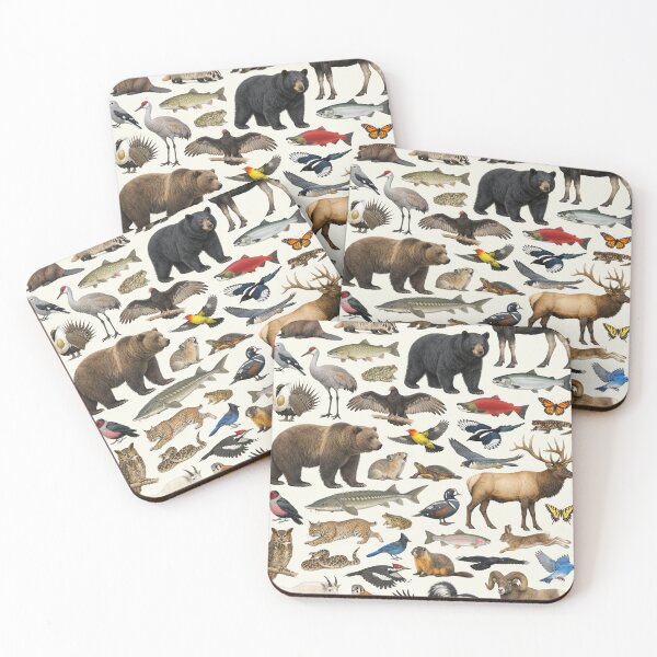 Item preview, Animals of Nebraska Retro Style Identification Chart designed and sold by kakarikihill.
