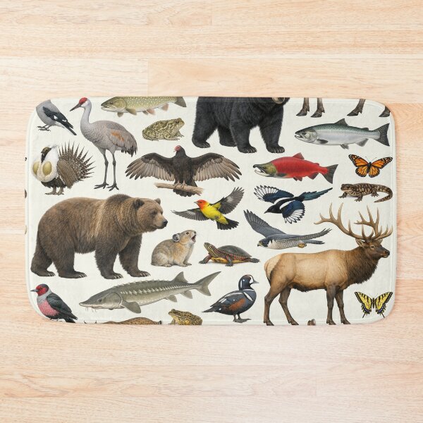 Item preview, Animals of Nebraska Retro Style Identification Chart designed and sold by kakarikihill.