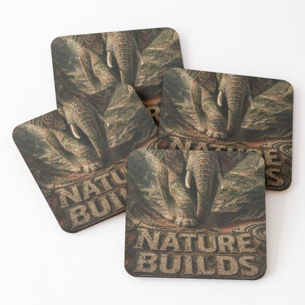 Item preview, Methodical Builder Nature Builds Elephant Mosaic Stone Graphic T-Shirt designed and sold by SavannaStrikes.