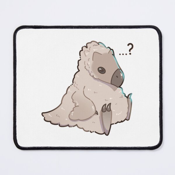 Item preview, Cute Baby Prehistoric Bird Confused Fantasy Creature Art designed and sold by DesertMoonArts.