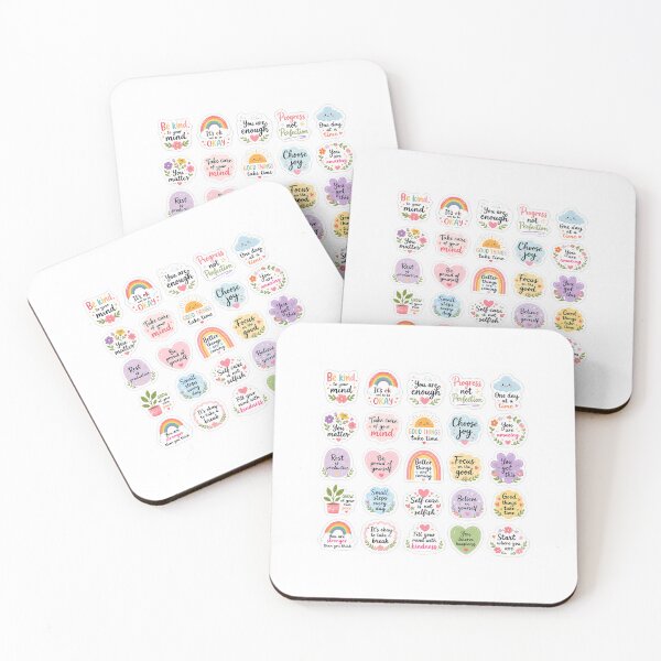 Item preview, Mental Health Positive Quotes Sticker Pack designed and sold by FAZ-DESIGNS.
