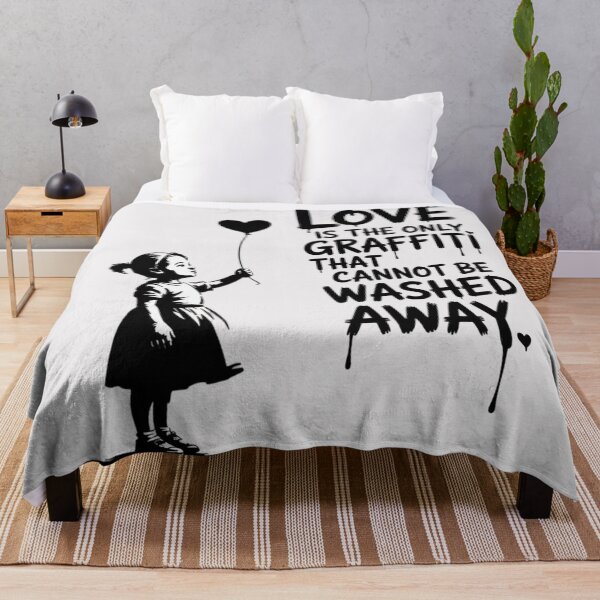 Item preview, Banksy - Love is the only graffiti that cannot be washed away designed and sold by 123ks.