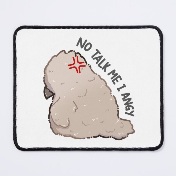 Item preview, No Talk Me I Angy Funny Angry Bird Monster Art designed and sold by DesertMoonArts.