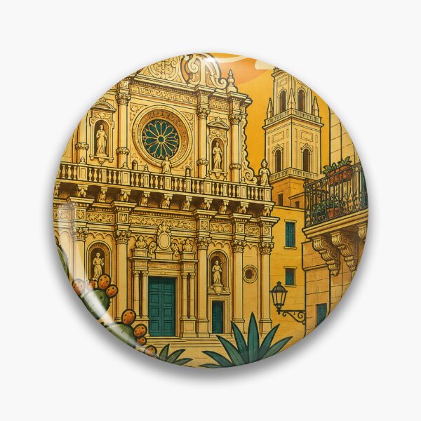 Item preview, Lecce Italy Travel Souvenir - Retro Illustration designed and sold by VisualArtsOasis.