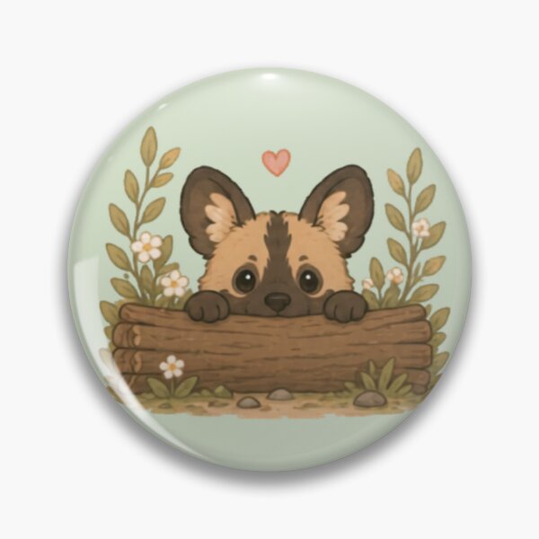 Item preview, Peekaboo African Wild Dog designed and sold by MellowMunchkins.