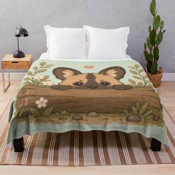 Item preview, Peekaboo African Wild Dog designed and sold by MellowMunchkins.