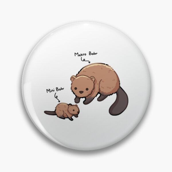 Item preview, Mini Bober And Macro Bober Funny Polish Beaver Meme Art designed and sold by DesertMoonArts.