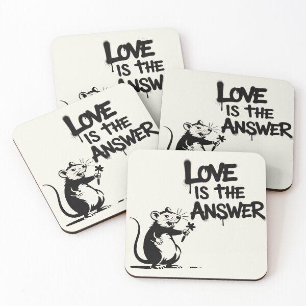 Item preview, Banksy Rat - Love is the answer designed and sold by 123ks.
