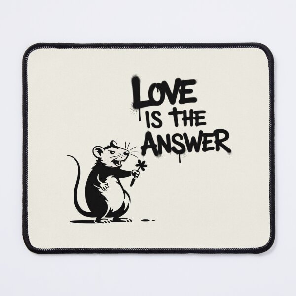 Item preview, Banksy Rat - Love is the answer designed and sold by 123ks.