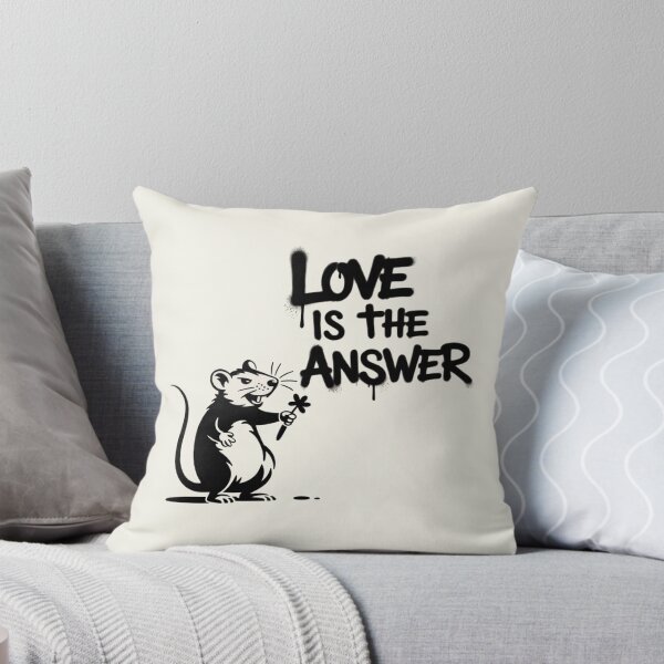 Item preview, Banksy Rat - Love is the answer designed and sold by 123ks.