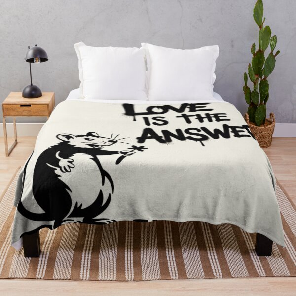Item preview, Banksy Rat - Love is the answer designed and sold by 123ks.