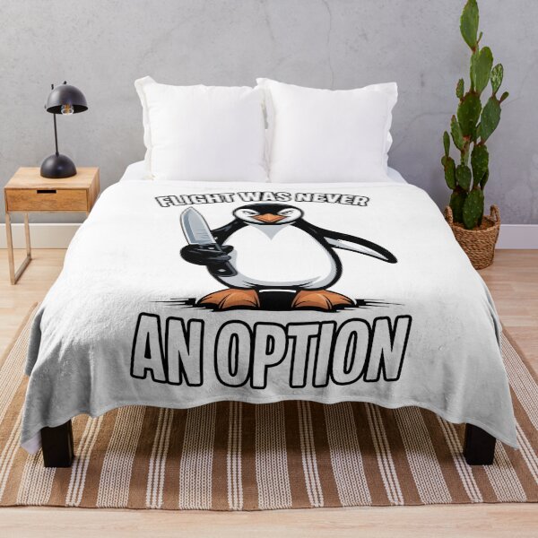 Item preview, Flight Was Never an Option Angry Penguin designed and sold by OlizaPrint.