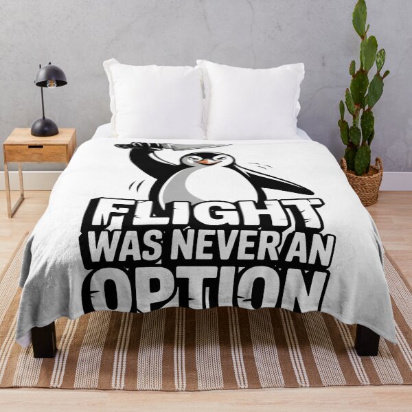 Item preview, Flight Was Never an Option Angry Penguin designed and sold by OlizaPrint.