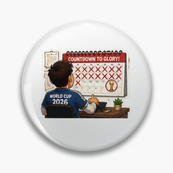 Item preview, Countdown to Glory World Cup 2026 Funny Football Fan  designed and sold by Pixanova.
