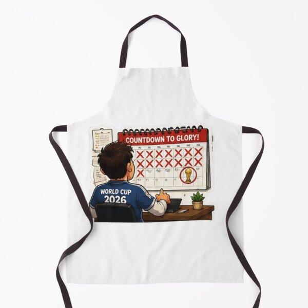 Item preview, Countdown to Glory World Cup 2026 Funny Football Fan designed and sold by Pixanova.