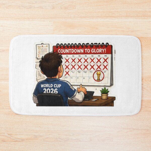 Item preview, Countdown to Glory World Cup 2026 Funny Football Fan  designed and sold by Pixanova.