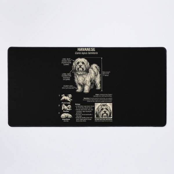 Item preview, Havanese Scientific Anatomy Biology Dog Lover designed and sold by Kimberley King Art King Art.