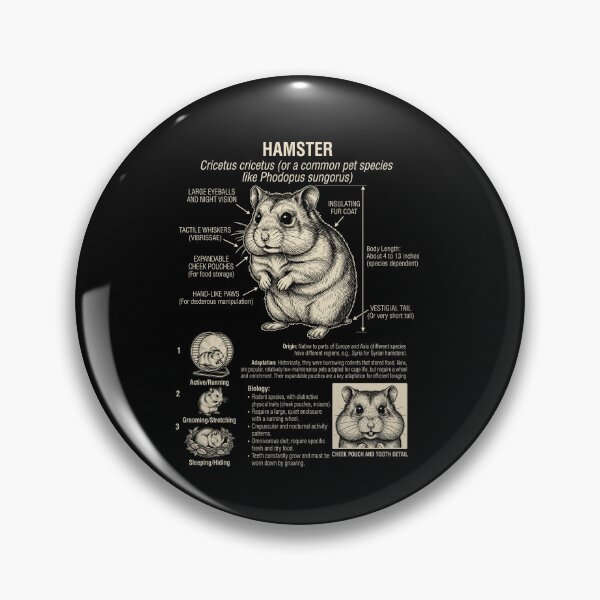 Item preview, Hamster Scientific Anatomy Biology Animal Lover designed and sold by Kimberley King Art  King Art.