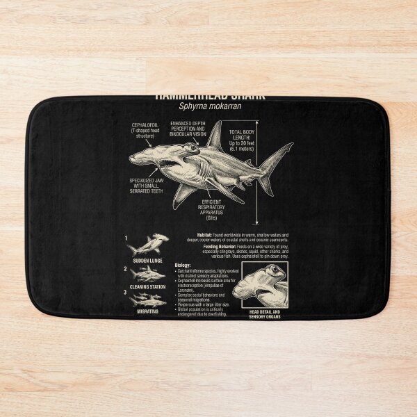 Item preview, Hammerhead Shark Scientific Anatomy Biology Animal Lover designed and sold by Kimberley King Art  King Art.