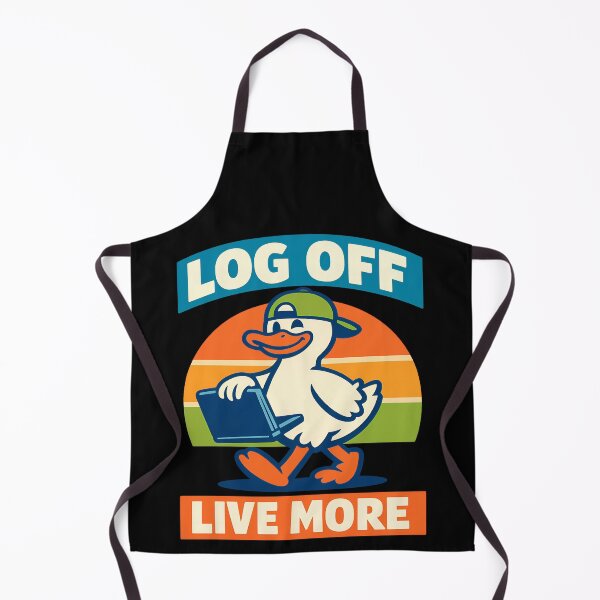 Item preview, Log Off Live More Funny Duck Digital Detox Design designed and sold by TeeTimeTreasure.