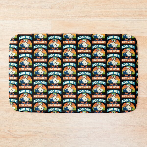 Item preview, Log Off Live More Funny Duck Digital Detox Design designed and sold by TeeTimeTreasure.