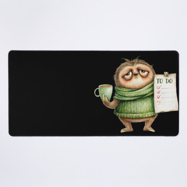Item preview, Tired Sloth To Do List Funny Procrastination Sticker designed and sold by VikArt7.