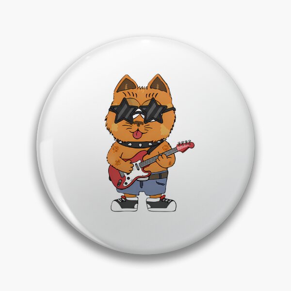 Item preview, Guitarist Cat designed and sold by LazyKittenCo.